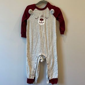 18m Cat & Jack one piece Bear face romper